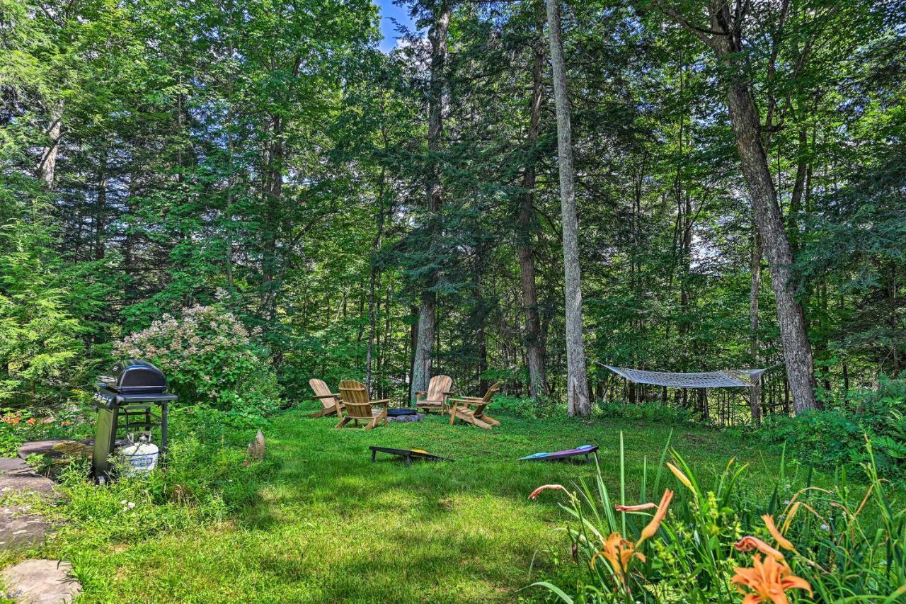 Secluded Streamside Home With Hot Tub Margaretville Exterior foto